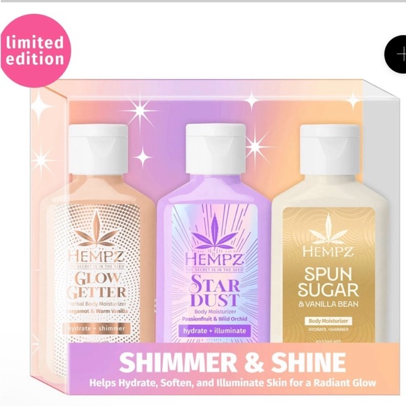 Hempz Shimmer & Shine Moisturizer Trio - Picture 2 of 3